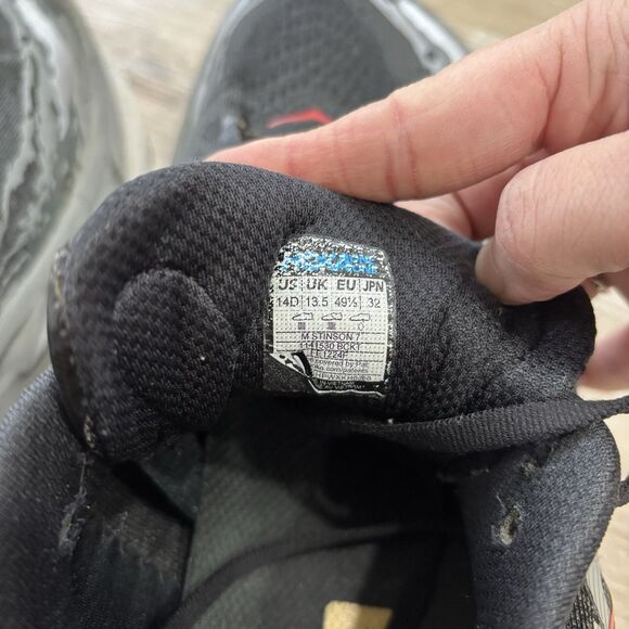 Hoka Shoes Mens Size 14 Stinson 7 Running Shoe Black Outer Orbit Athletic - Picture 8 of 9